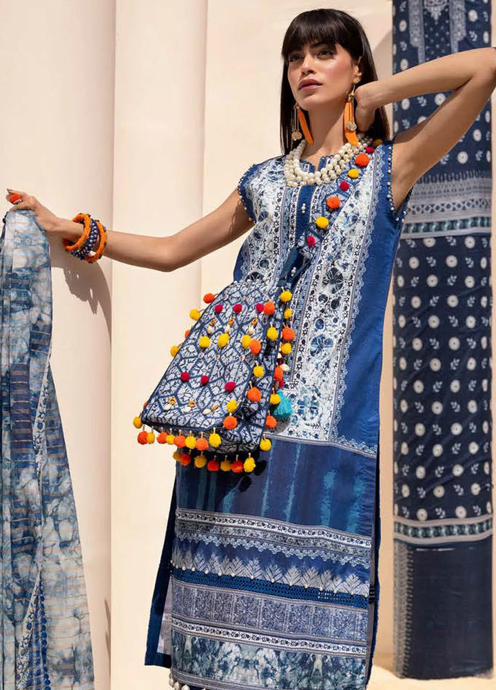 Gul Ahmed Printed Lawn Suits Unstitched 3 Piece GA24SU ST 42009 - Summer Collection