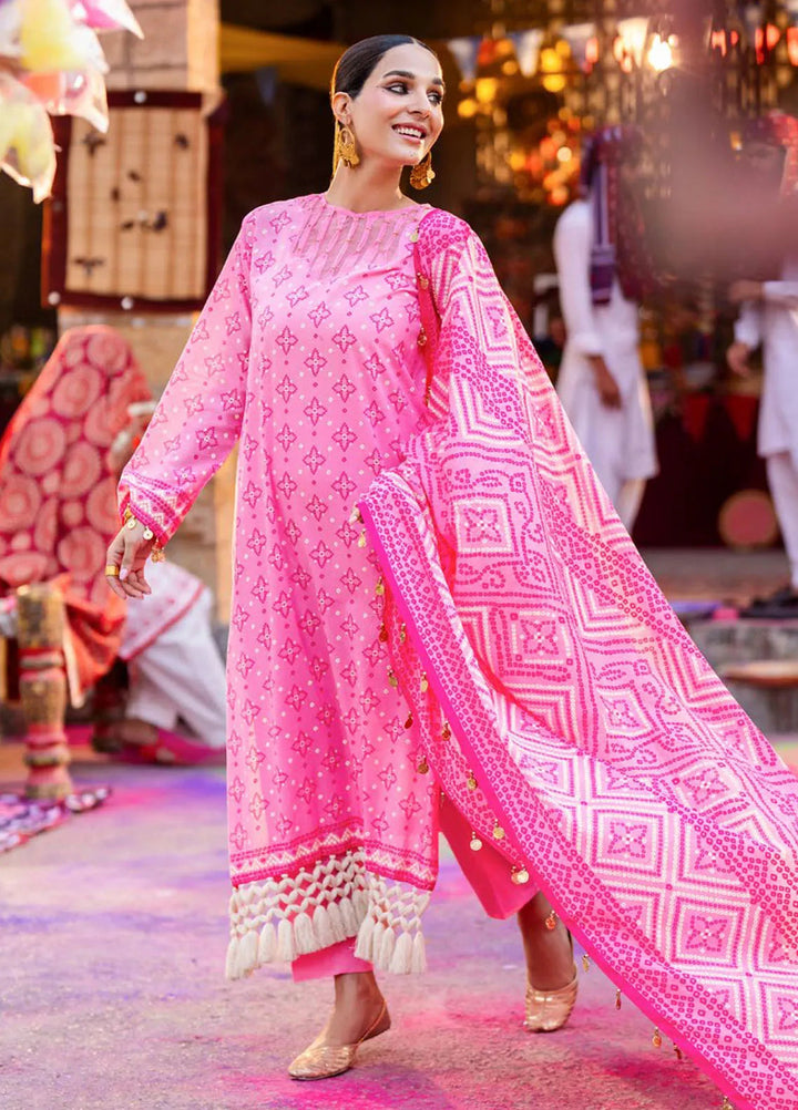 Gul Ahmed Printed Lawn Suits Unstitched 3 Piece GA25CH CL-42315 B - Summer Collection