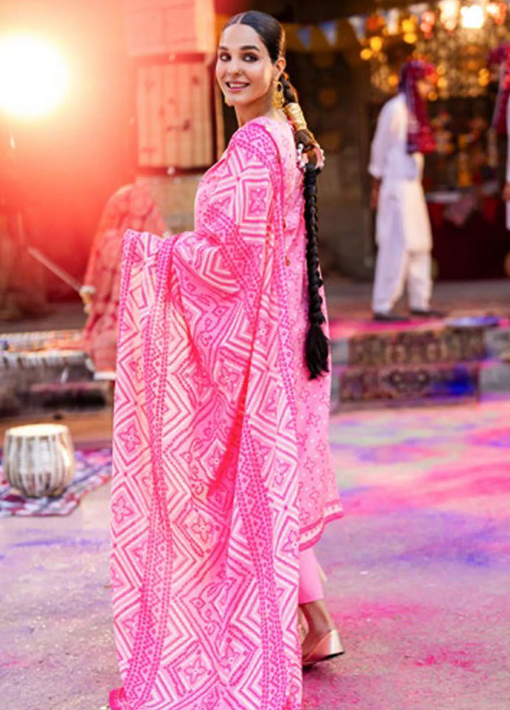 Gul Ahmed Printed Lawn Suits Unstitched 3 Piece GA25CH CL-42315 B - Summer Collection