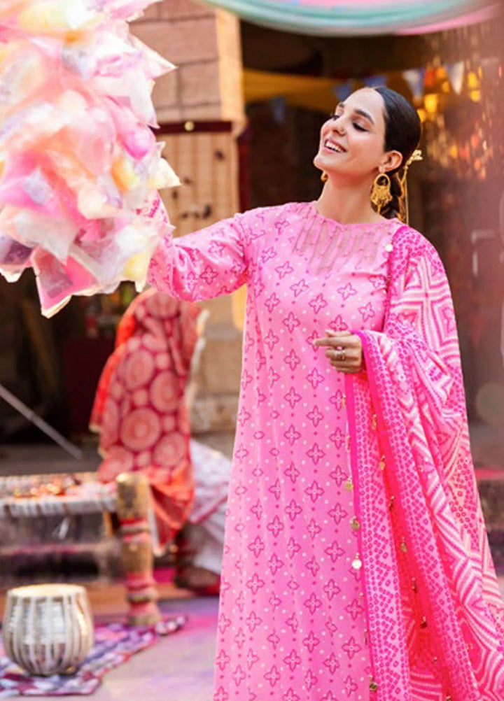 Gul Ahmed Printed Lawn Suits Unstitched 3 Piece GA25CH CL-42315 B - Summer Collection