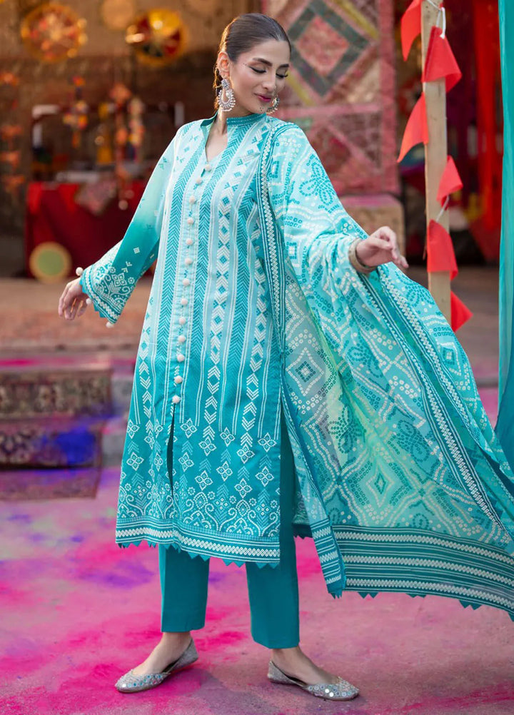 Gul Ahmed Printed Lawn Suits Unstitched 3 Piece GA25CH CL-42328 A - Summer Collection