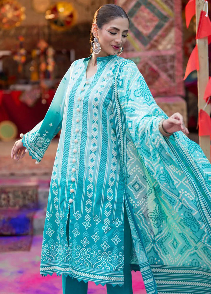 Gul Ahmed Printed Lawn Suits Unstitched 3 Piece GA25CH CL-42328 A - Summer Collection