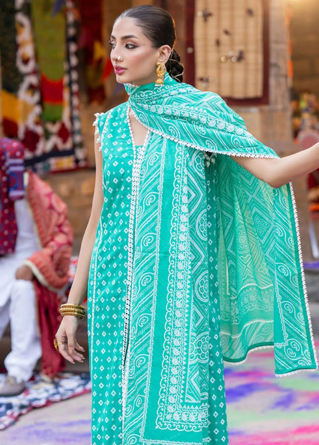 Gul Ahmed Printed Lawn Suits Unstitched 3 Piece GA25CH CL-52178 A - Summer Collection