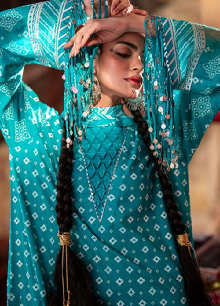 Gul Ahmed Printed Lawn Suits Unstitched 3 Piece GA25CH CL-52178 B - Summer Collection