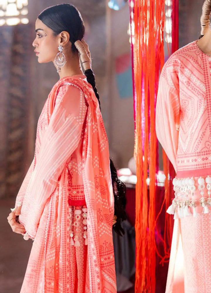 Gul Ahmed Printed Lawn Suits Unstitched 3 Piece GA25CH CL-52179 A - Summer Collection