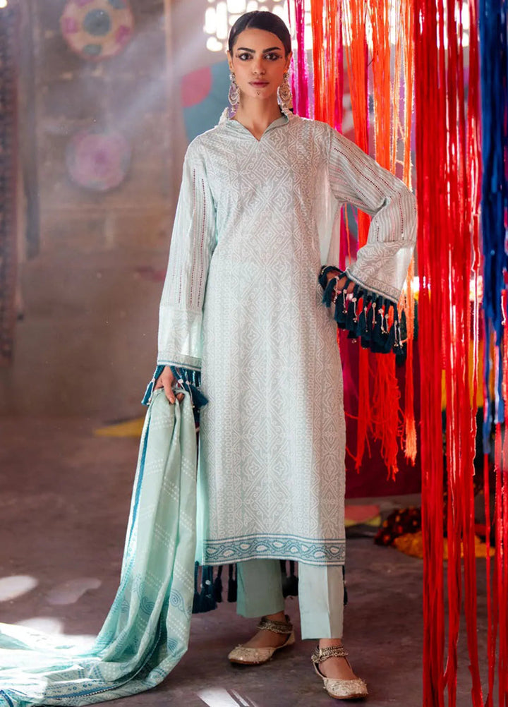 Gul Ahmed Printed Lawn Suits Unstitched 3 Piece GA25CH CL-52179 B - Summer Collection