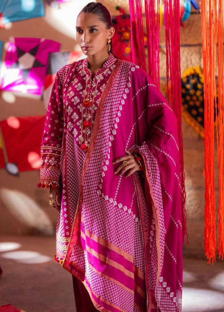 Gul Ahmed Printed Lawn Suits Unstitched 3 Piece GA25CH CL-52401 A - Summer Collection