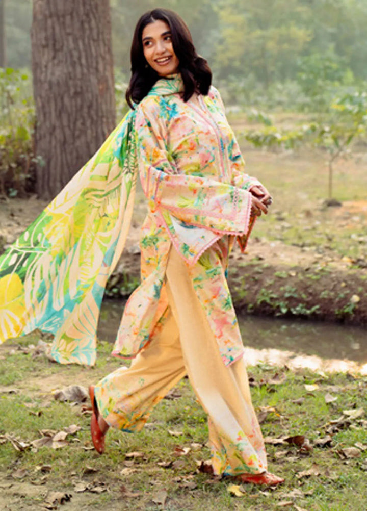 Gul Ahmed Printed Lawn Suits Unstitched 3 Piece GA25DK CL-52432 - Summer Collection