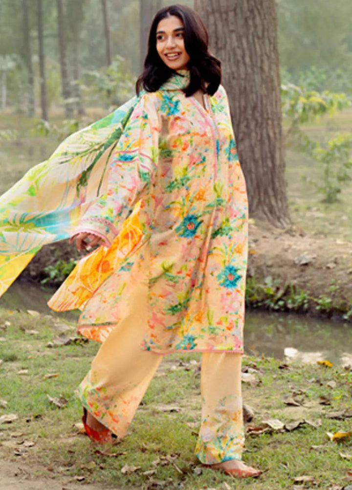 Gul Ahmed Printed Lawn Suits Unstitched 3 Piece GA25DK CL-52432 - Summer Collection