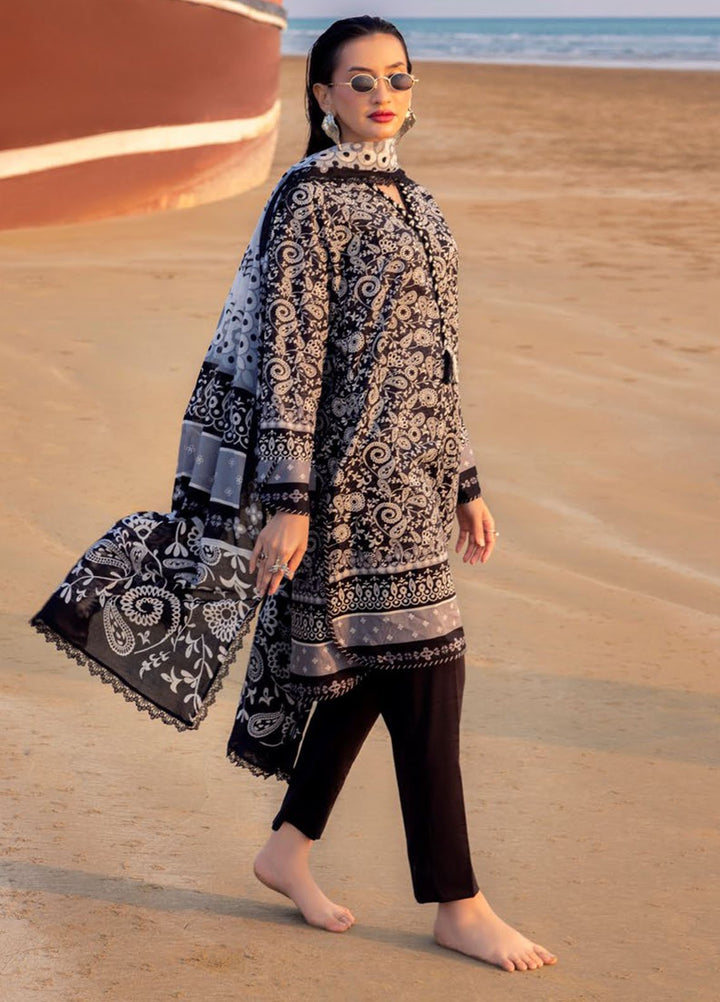 Gul Ahmed Printed Lawn Suits Unstitched 3 Piece GA25NB B-52001 - Summer Collection