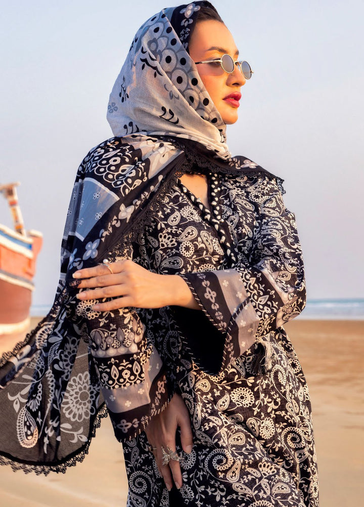 Gul Ahmed Printed Lawn Suits Unstitched 3 Piece GA25NB B-52001 - Summer Collection