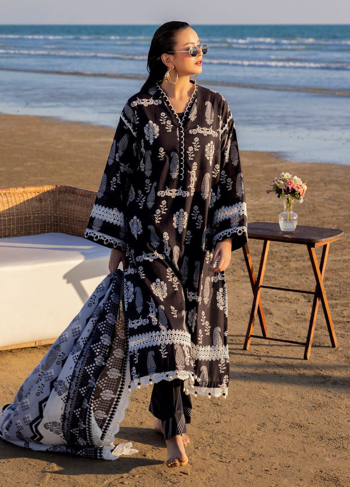 Gul Ahmed Printed Lawn Suits Unstitched 3 Piece GA25NB B-52002 - Summer Collection