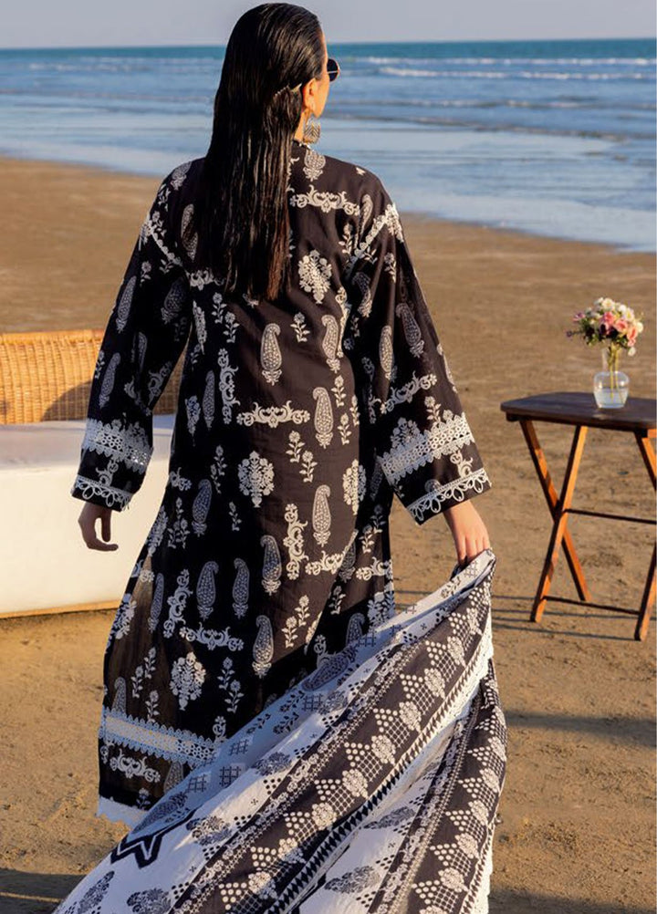 Gul Ahmed Printed Lawn Suits Unstitched 3 Piece GA25NB B-52002 - Summer Collection