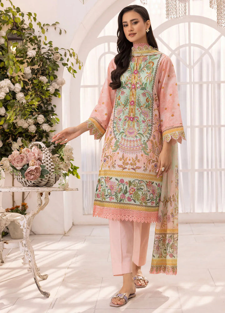 Gul Ahmed Printed Lawn Suits Unstitched 3 Piece GA25TA CL-52097 - Summer Collection