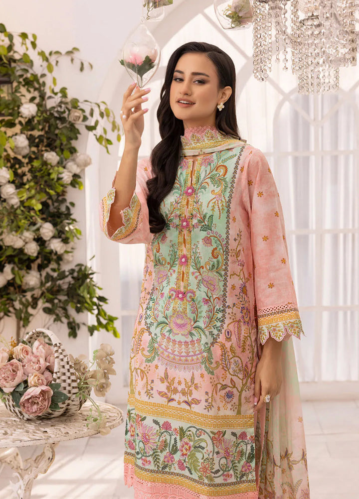 Gul Ahmed Printed Lawn Suits Unstitched 3 Piece GA25TA CL-52097 - Summer Collection