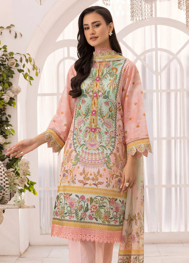Gul Ahmed Printed Lawn Suits Unstitched 3 Piece GA25TA CL-52097 - Summer Collection
