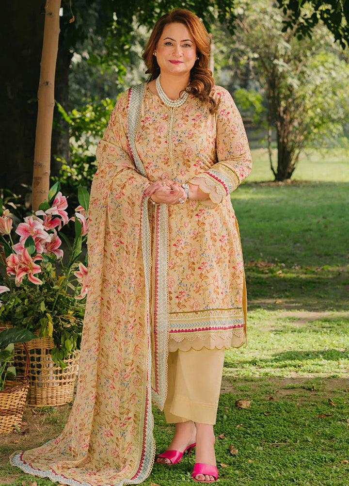 Gul Ahmed Printed Lawn Suits Unstitched 3 Piece GA25TM BM-52006 - Summer Collection