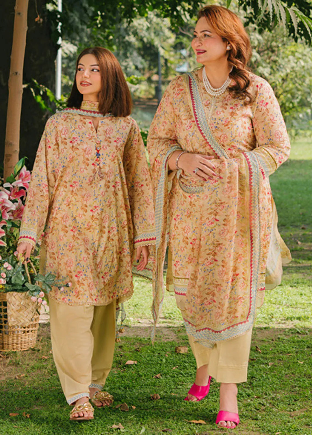 Gul Ahmed Printed Lawn Suits Unstitched 3 Piece GA25TM BM-52006 - Summer Collection