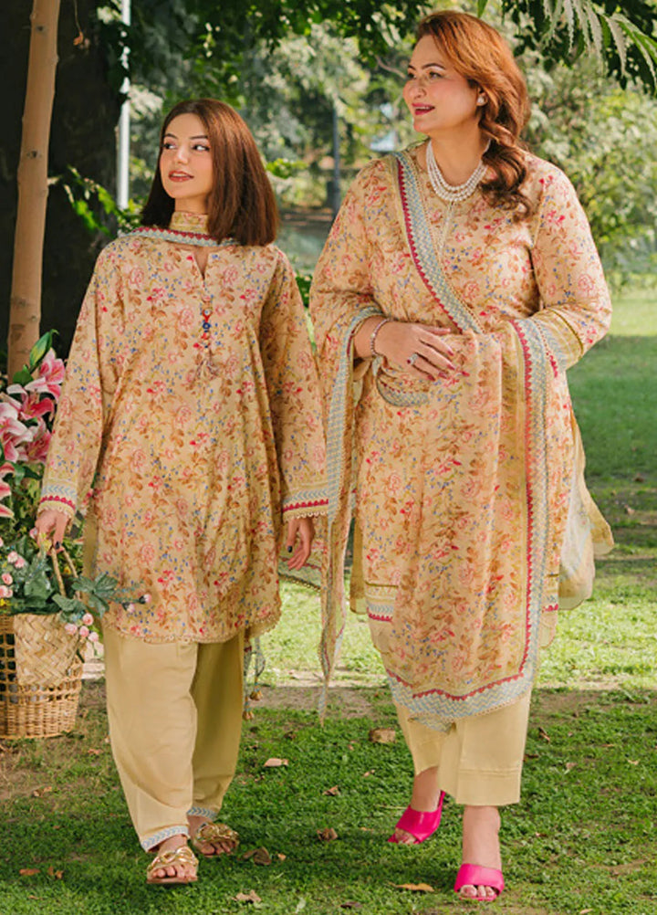 Gul Ahmed Printed Lawn Suits Unstitched 3 Piece GA25TM BM-52006 - Summer Collection