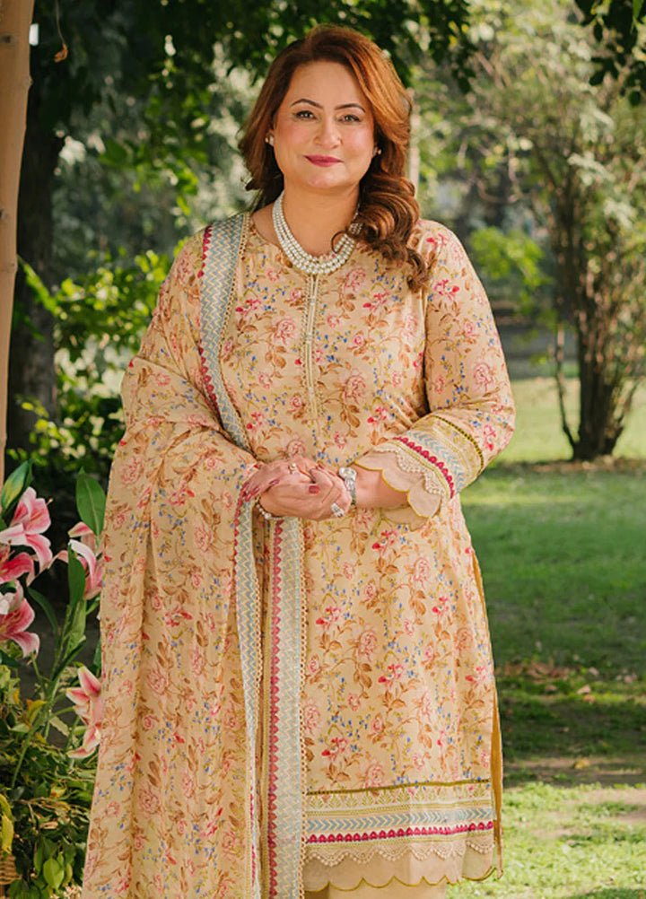 Gul Ahmed Printed Lawn Suits Unstitched 3 Piece GA25TM BM-52006 - Summer Collection