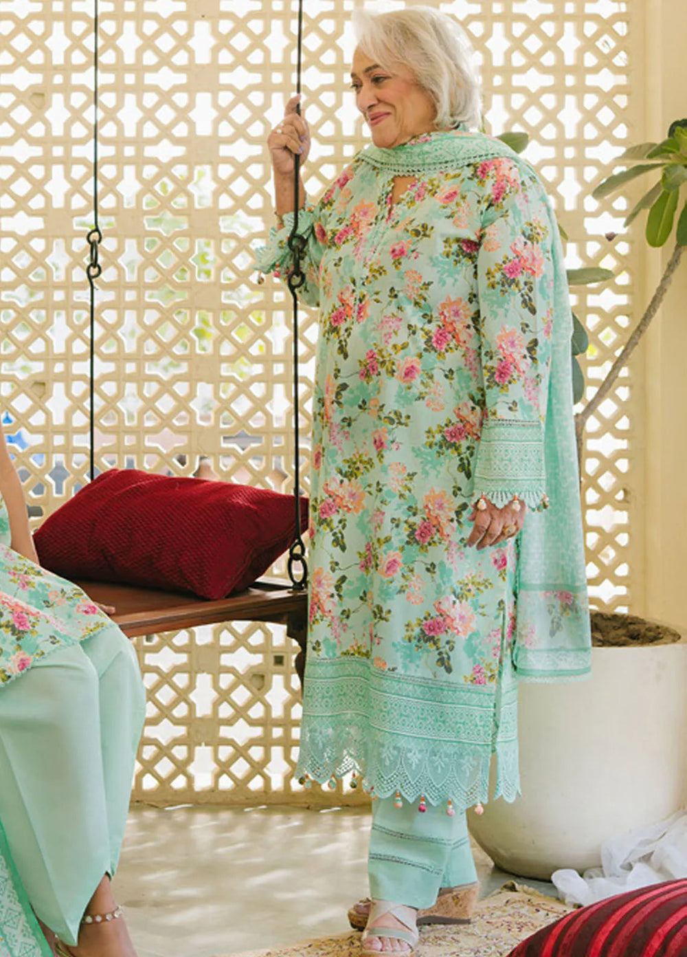 Gul Ahmed Printed Lawn Suits Unstitched 3 Piece GA25TM CL-52198 A - Summer Collection
