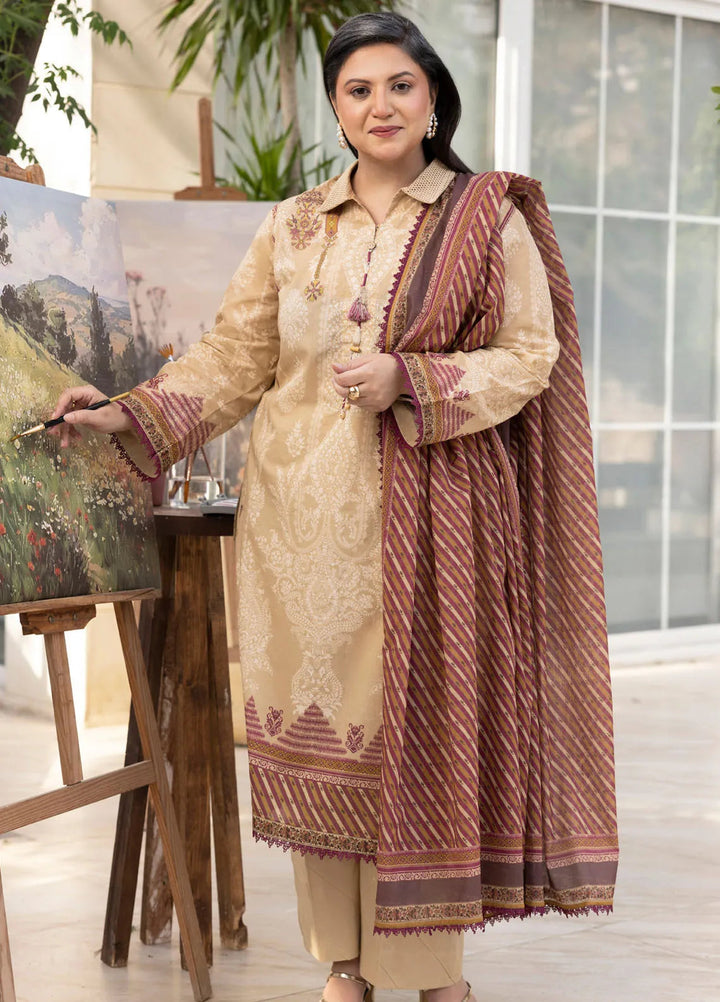 Gul Ahmed Printed Lawn Unstitched Suits 3 Piece GA25MS CL-52625 - Summer Collection