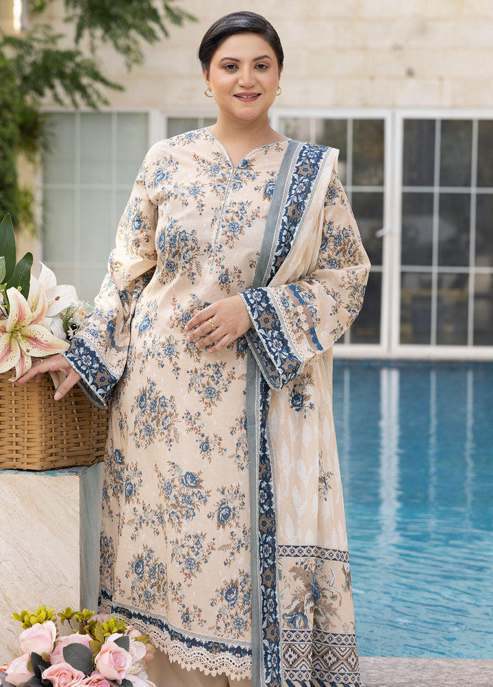 Gul Ahmed Printed Lawn Unstitched Suits 3 Piece GA25MS CL-52669 - Summer Collection