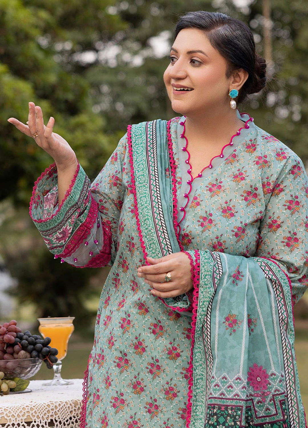 Gul Ahmed Printed Lawn Unstitched Suits 3 Piece GA25MS CL-52676 - Summer Collection