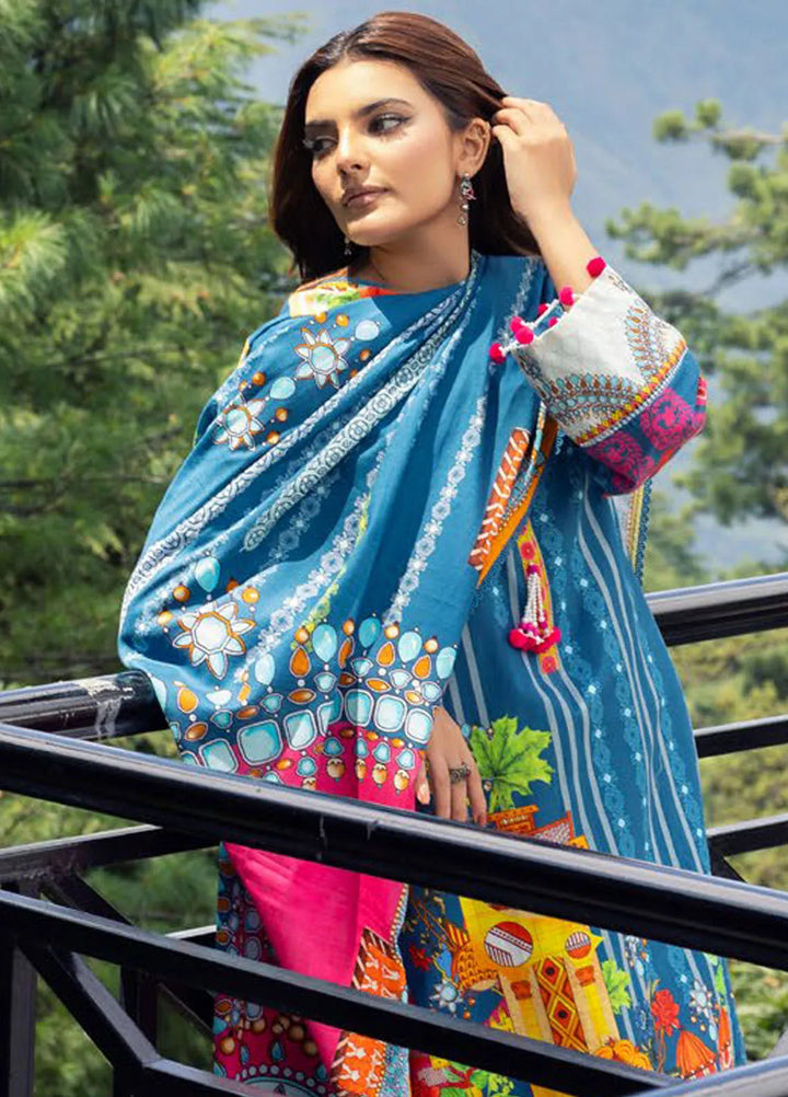Gul Ahmed Printed Light Khaddar Suits Unstitched 3 Piece GA24UW K-42006 L - Winter Collection