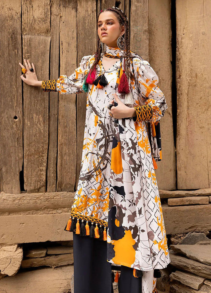 Gul Ahmed Printed Linen Suits Unstitched 3 Piece GA24UW LT-42006 - Winter Collection