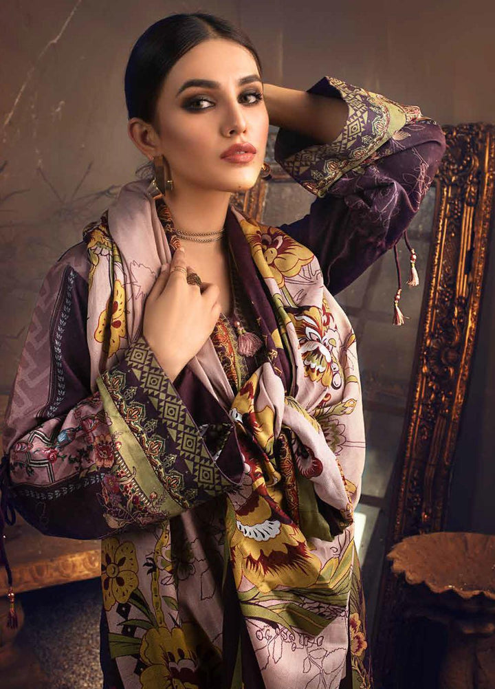 Gul Ahmed Embroidered Corduroy Suits Unstitched 3 Piece GA21JW CD-12014 - Winter Collection