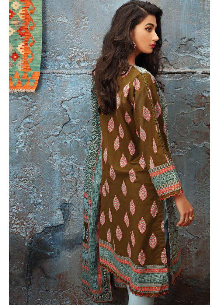 Gul Ahmed Printed Khaddar Suits Unstitched 3 Piece GA21JW K-12027 B - Winter Collection