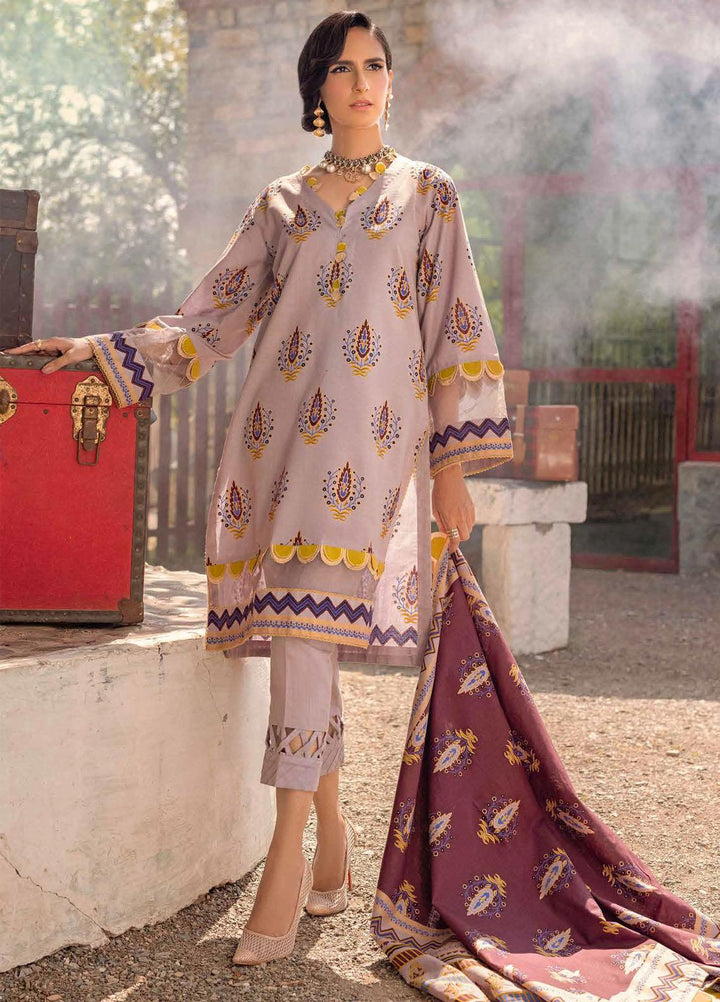 Gul Ahmed Printed Khaddar Suits Unstitched 3 Piece GA21JW K-12029 B   - Winter Collection