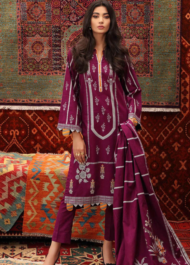 Gul Ahmed Printed Khaddar Suits Unstitched 3 Piece GA21JW K-12032 B   - Winter Collection