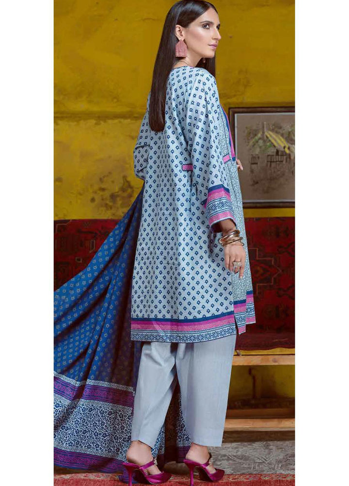 Gul Ahmed Printed Khaddar Suits Unstitched 3 Piece GA21JW K-12045 - Winter Collection