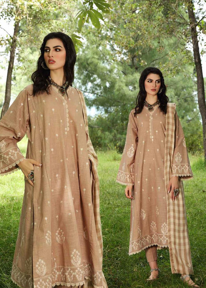 Gul Ahmed Embroidered Khaddar Suits Unstitched 3 Piece GA21JL AP-12033 - Winter Collection