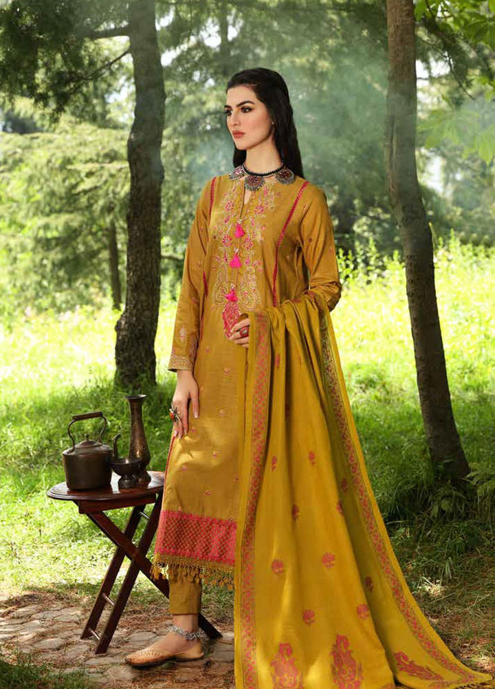 Gul Ahmed Embroidered Khaddar Suits Unstitched 3 Piece GA21JL AP-12037 - Winter Collection
