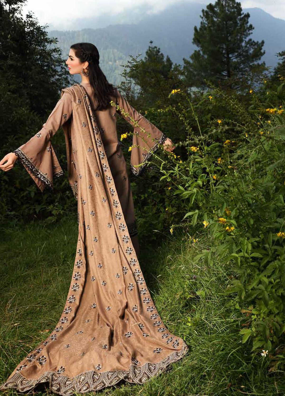 Gul Ahmed Embroidered Khaddar Suits Unstitched 3 Piece GA21JL AP-12040 - Winter Collection