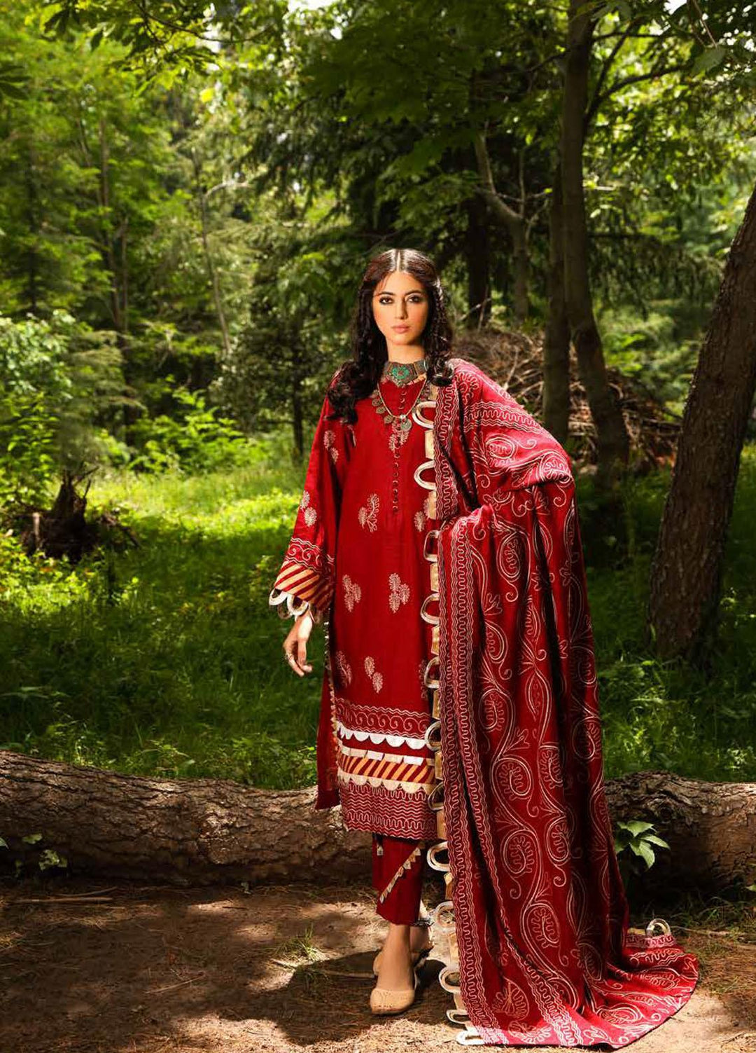 Gul Ahmed Embroidered Khaddar Suits Unstitched 3 Piece GA21JL AP-12066 - Winter Collection