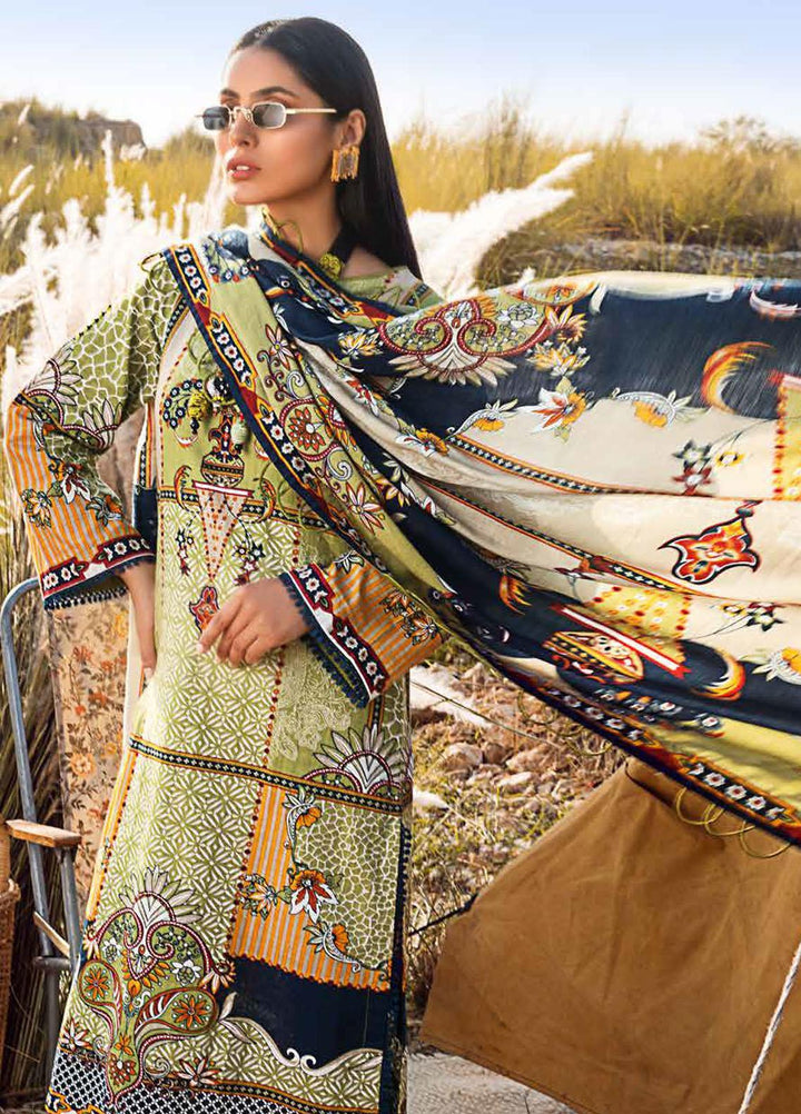 Gul Ahmed Printed Khaddar Suits Unstitched 3 Piece GA21JL AP-12068 - Winter Collection