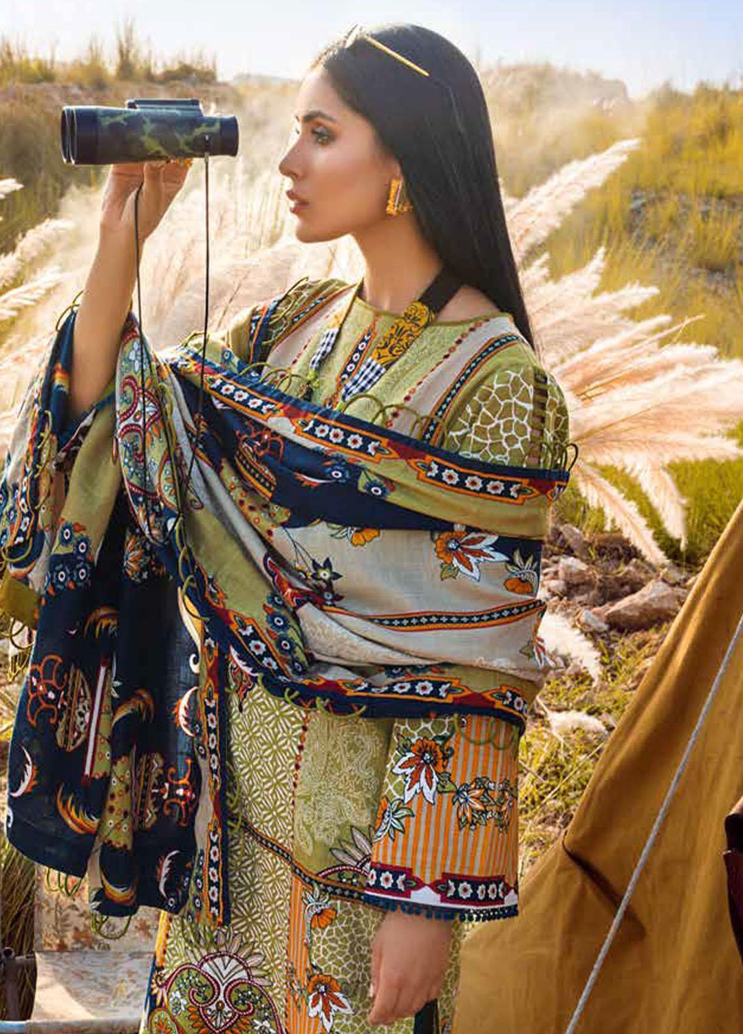 Gul Ahmed Printed Khaddar Suits Unstitched 3 Piece GA21JL AP-12068 - Winter Collection