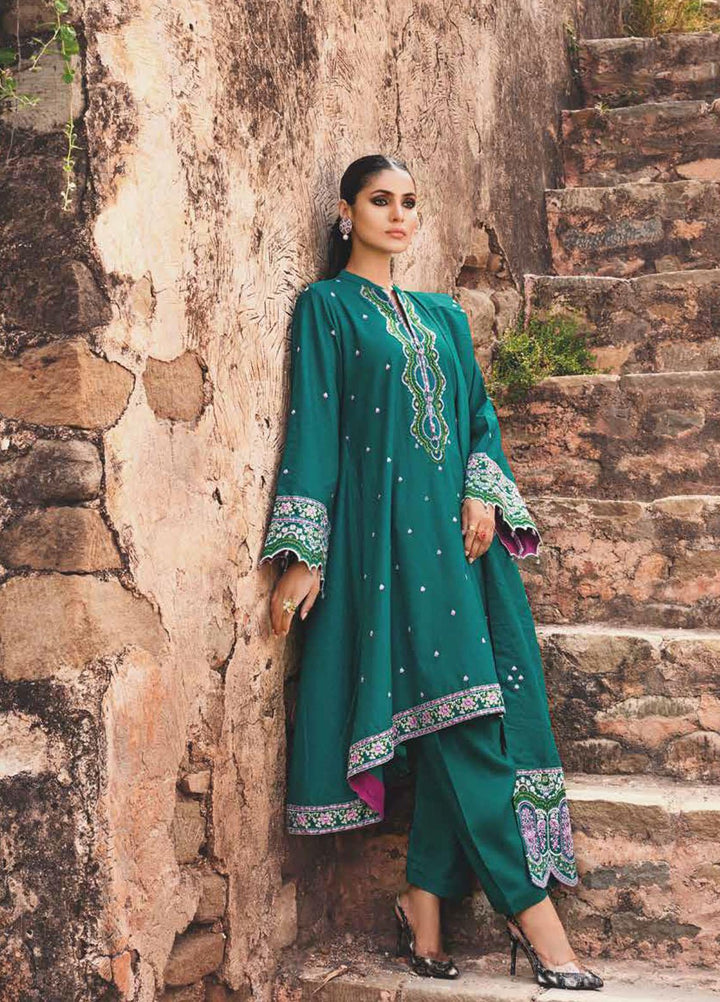 Gul Ahmed Embroidered Karandi Suits Unstitched 3 Piece GA21JL AY-12008 - Winter Collection