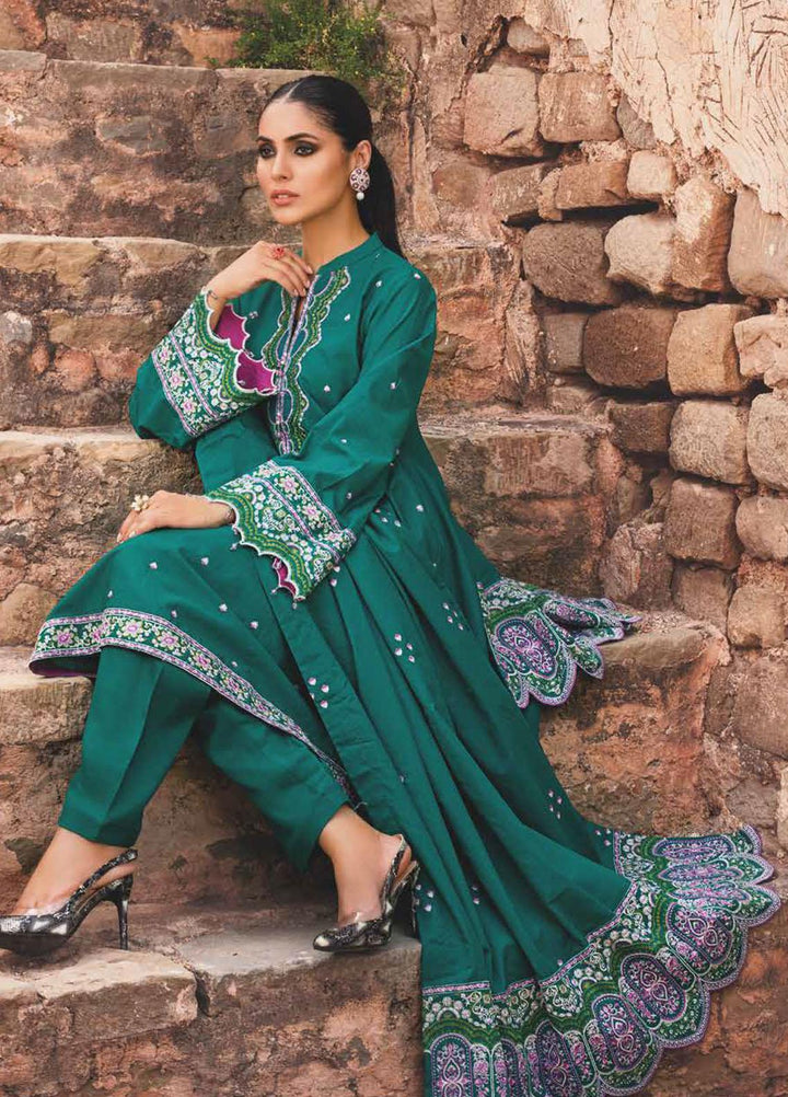 Gul Ahmed Embroidered Karandi Suits Unstitched 3 Piece GA21JL AY-12008 - Winter Collection