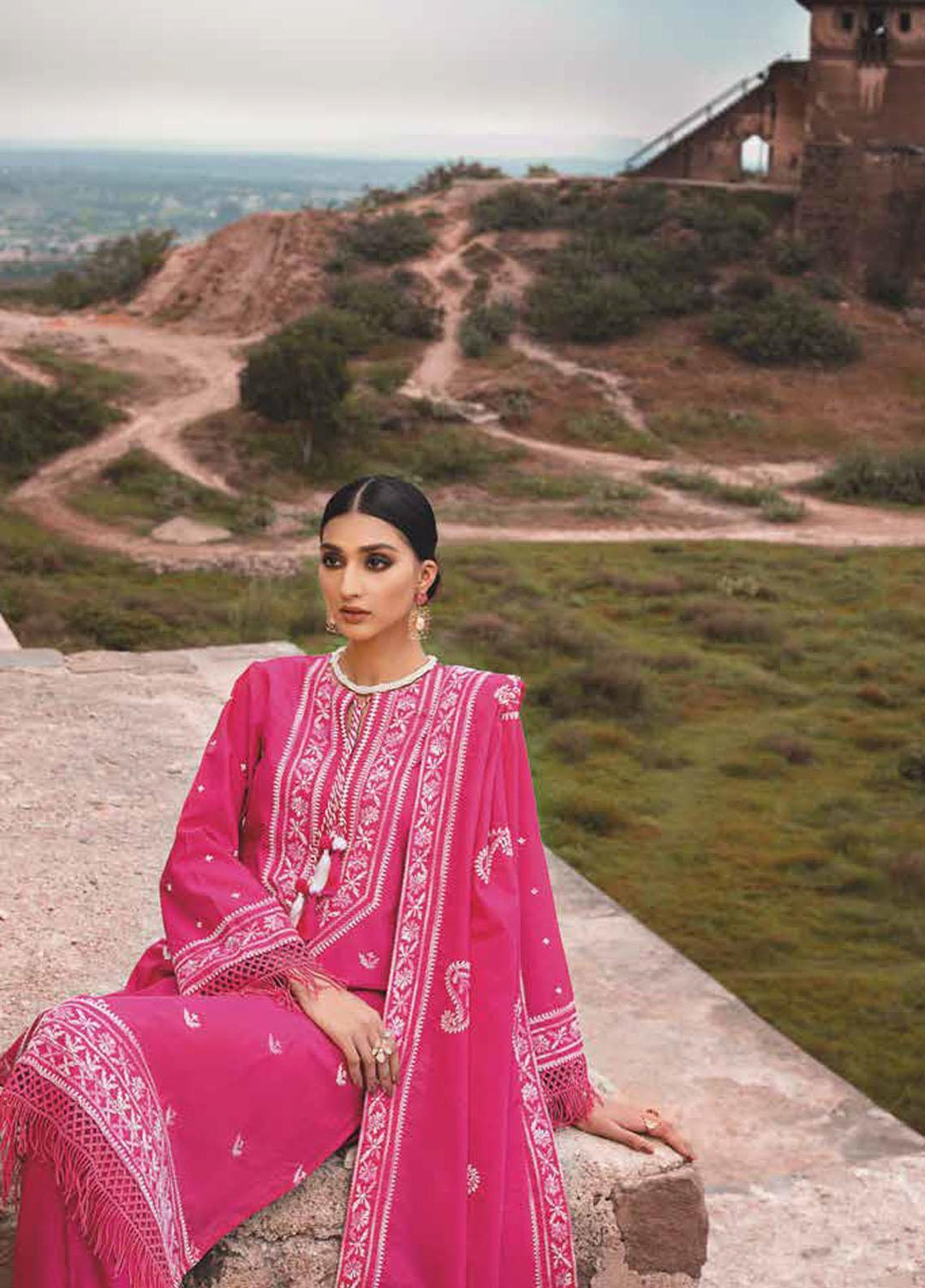 Gul Ahmed Embroidered Karandi Suits Unstitched 3 Piece GA21JL AY-12012 - Winter Collection