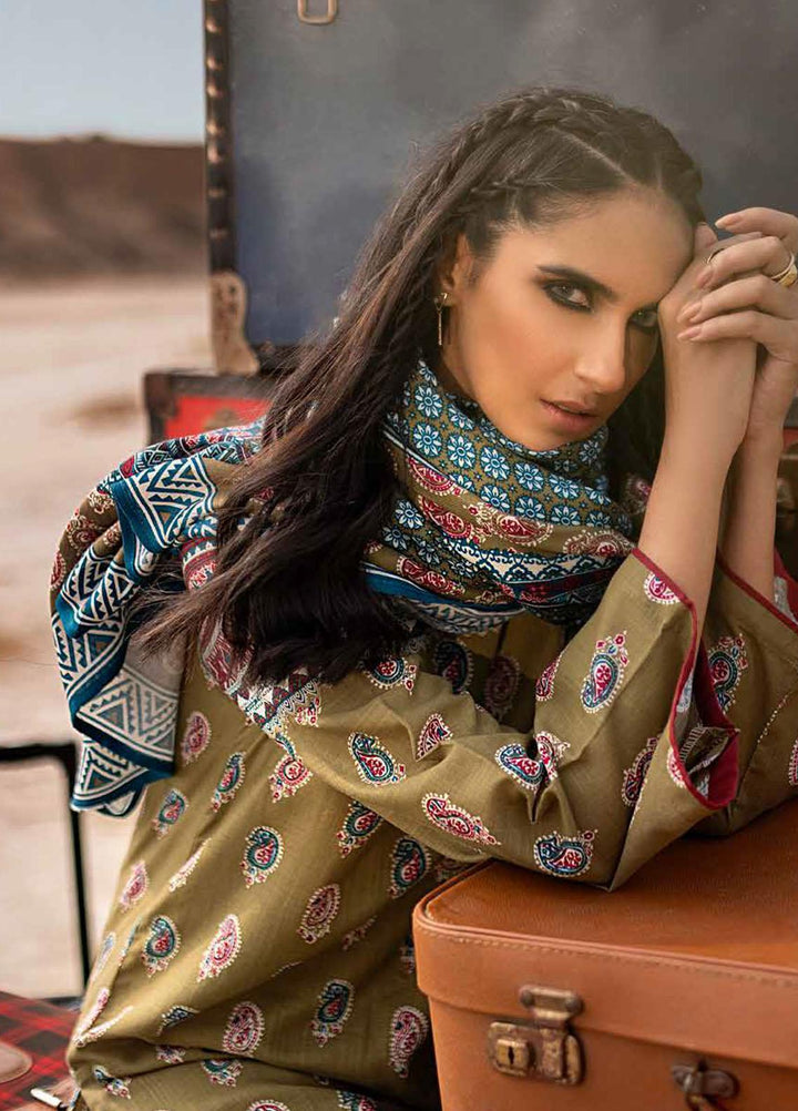 Gul Ahmed Printed Khaddar Suits Unstitched 3 Piece GA21JL CV-12012 - Winter Collection