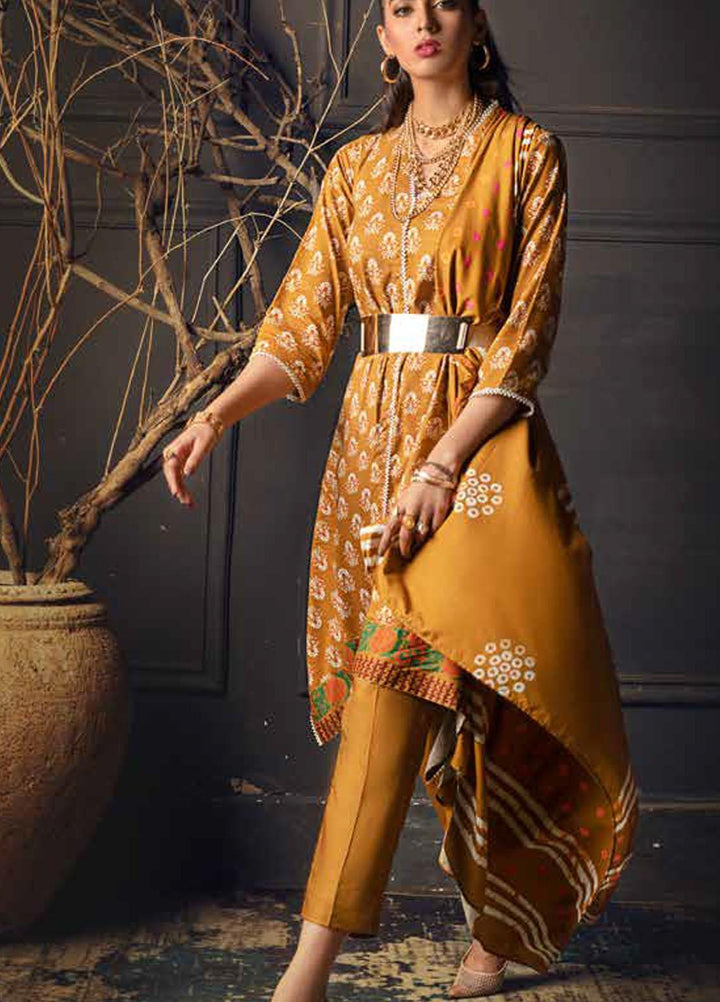 Gul Ahmed Printed Viscose Suits Unstitched 3 Piece GA21JL LT-12038 - Winter Collection