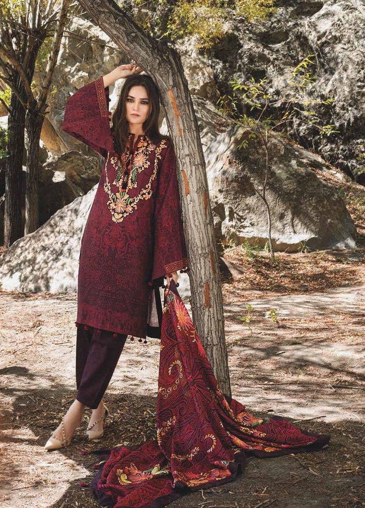 Gul Ahmed Embroidered Khaddar Suits Unstitched 3 Piece GA21JL PVS-12010 - Winter Collection
