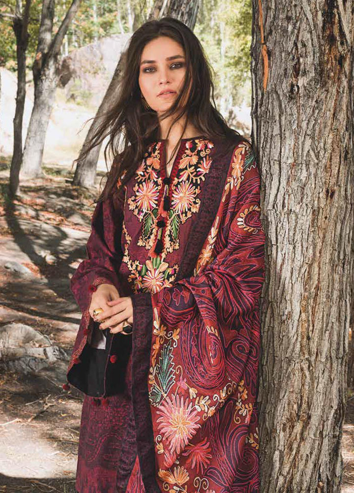 Gul Ahmed Embroidered Khaddar Suits Unstitched 3 Piece GA21JL PVS-12010 - Winter Collection