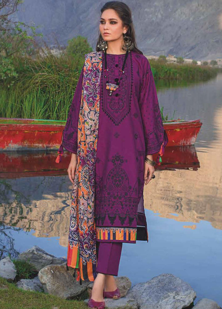 Gul Ahmed Embroidered Khaddar Suits Unstitched 3 Piece GA21JL PVS-12012 - Winter Collection