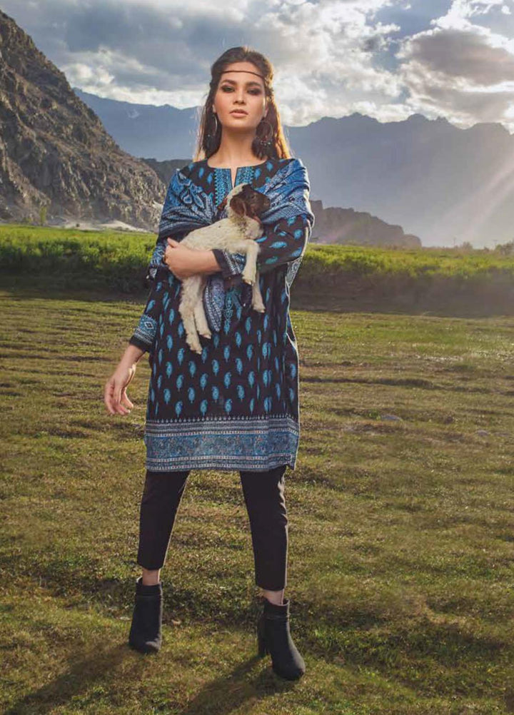 Gul Ahmed Embroidered Khaddar Suits Unstitched 3 Piece GA21JL PVS-12013 - Winter Collection